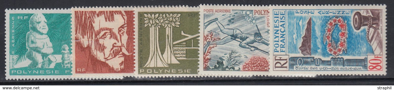 ** POLYNESIE - POSTE AERIENNE  - ** - N°11/15 - Année 1965 - TB - Vide