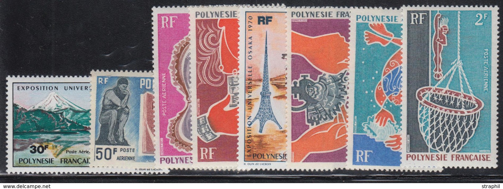 ** POLYNESIE - POSTE AERIENNE  - ** - N°32/39 - Les 8 Val. - TB - Vide