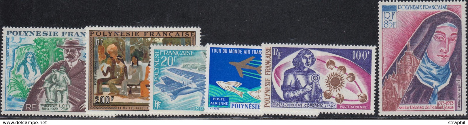 ** POLYNESIE - POSTE AERIENNE  - ** - N°71/76 - Les 6 Val. - TB - Vide