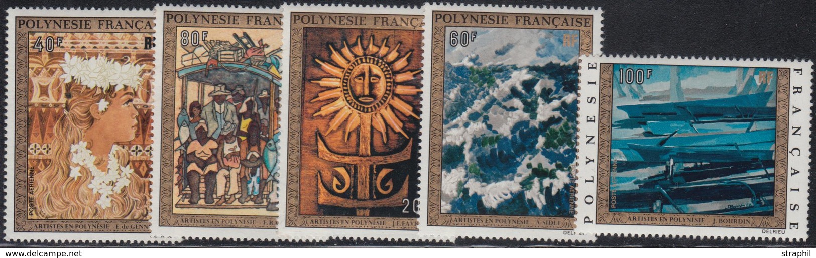 ** POLYNESIE - POSTE AERIENNE  - ** - N°77/81 - La Série - TB - Vide