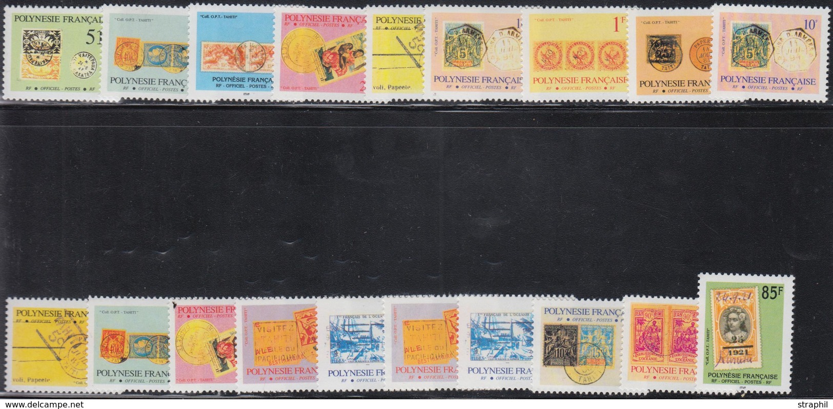 ** POLYNESIE - TIMBRES- SERVICE - ** - N°16/28 + 17a, 19a/20a, 23a/25a - TB - Vide