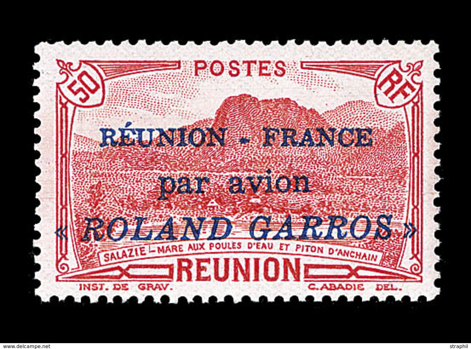 * REUNION - POSTE AERIENNE  - * - N°1 - 50c Rouge - TB - Sonstige & Ohne Zuordnung