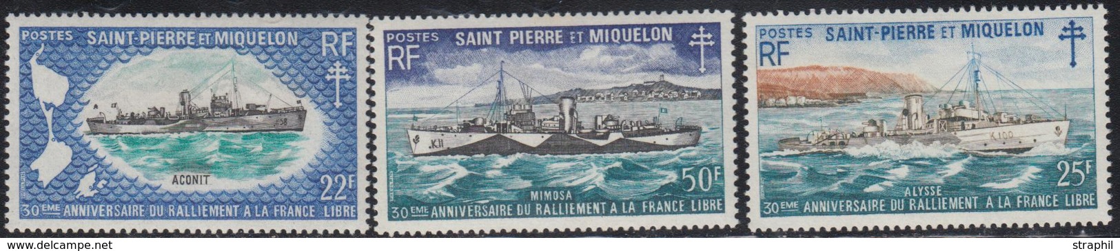 ** SAINT PIERRE ET MIQUELON  - ** - N°414/16 - La Série - TB - Vide