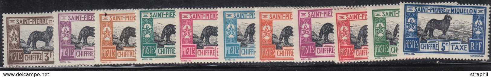 * SPM - TIMBRES TAXE - * - N°21/31 - La Série - TB - Vide