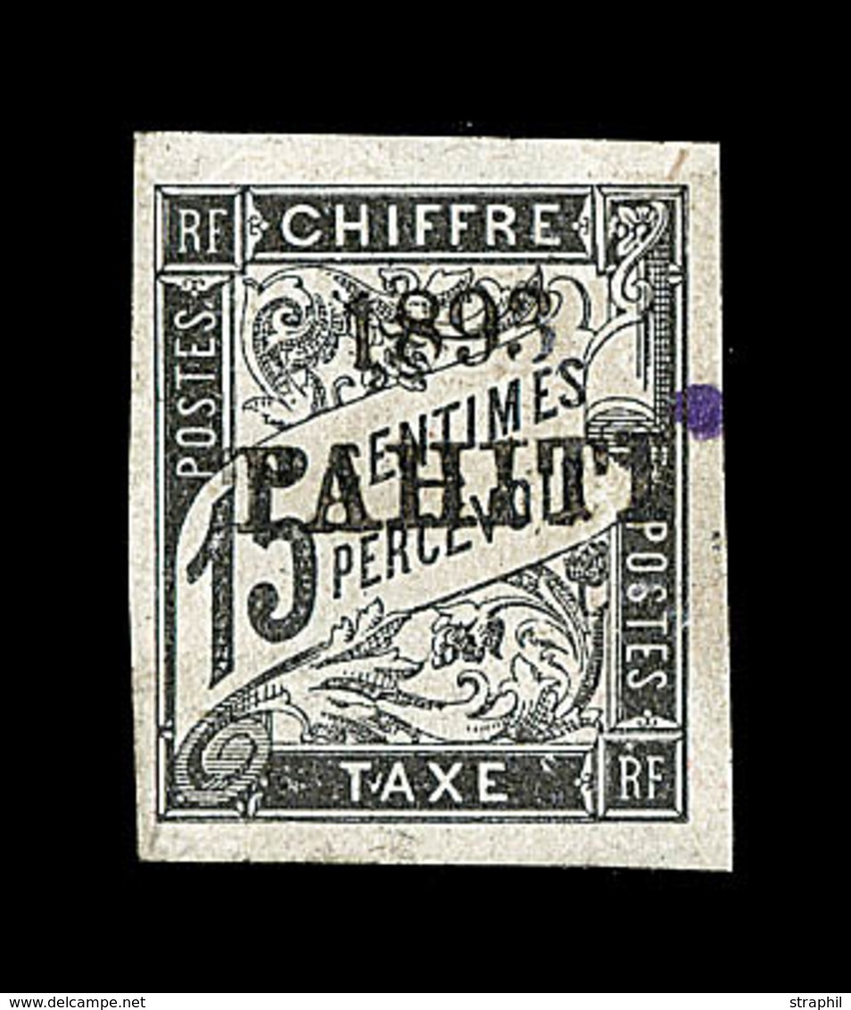 * TAHITI - TIMBRES TAXE  - * - N°20 - 15c Noir -TB - Other & Unclassified
