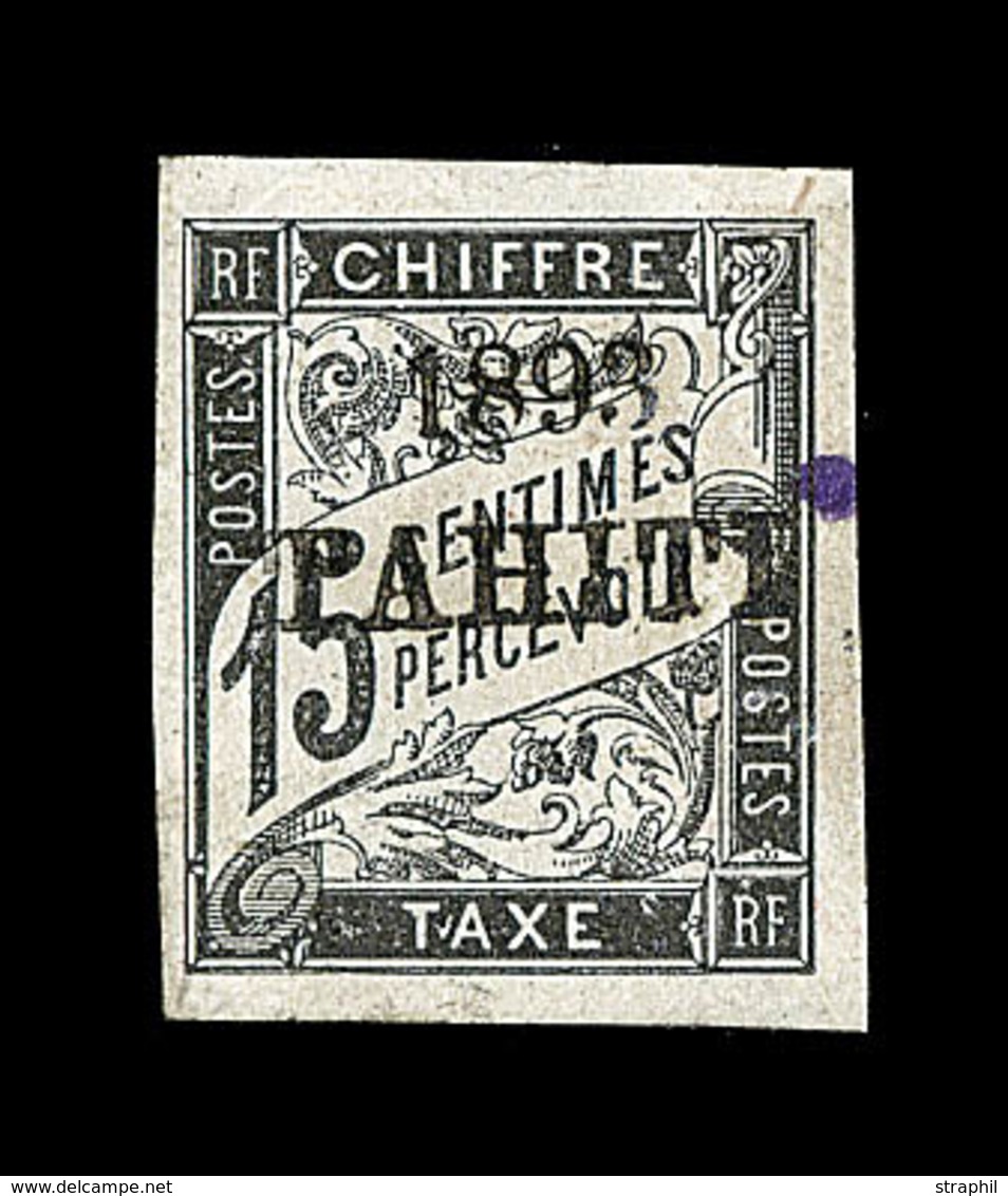 * TAHITI - TIMBRES TAXE  - * - N°20 - 15c Noir -TB - Autres & Non Classés