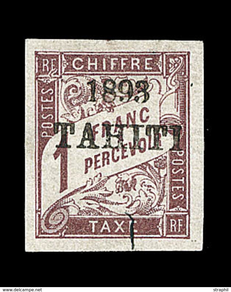 * TAHITI - TIMBRES TAXE  - * - N°25 - Léger Manque De Gomme - Sinon Margé - Signé Marquelet Et Champion - B/TB - Other & Unclassified