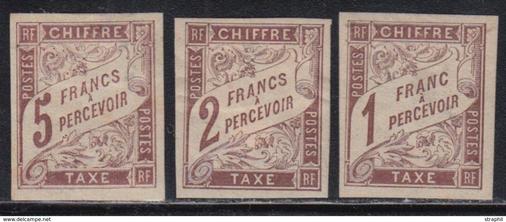 * EMISSIONS GENERALES - TIMBRES TAXE - * - N°15/17 - 3 Valeurs - TB - Taxe