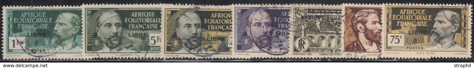 O AFRIQUE EQUATORIALE FRANCAISE - O - N°102, 107, 112, 116, 125/7 - 7 Val. - TB - Other & Unclassified