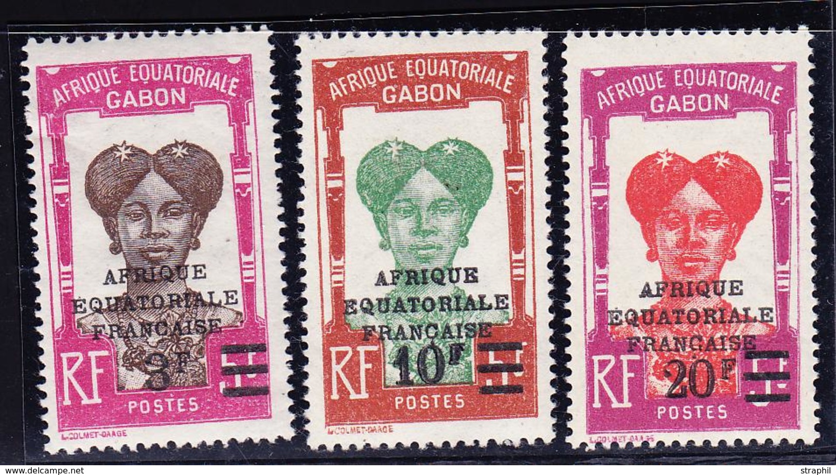 * AFRIQUE EQUATORIALE FRANCAISE - * - N°113a/15a - 3 Valeurs Sans Point Après "F" - TB - Other & Unclassified