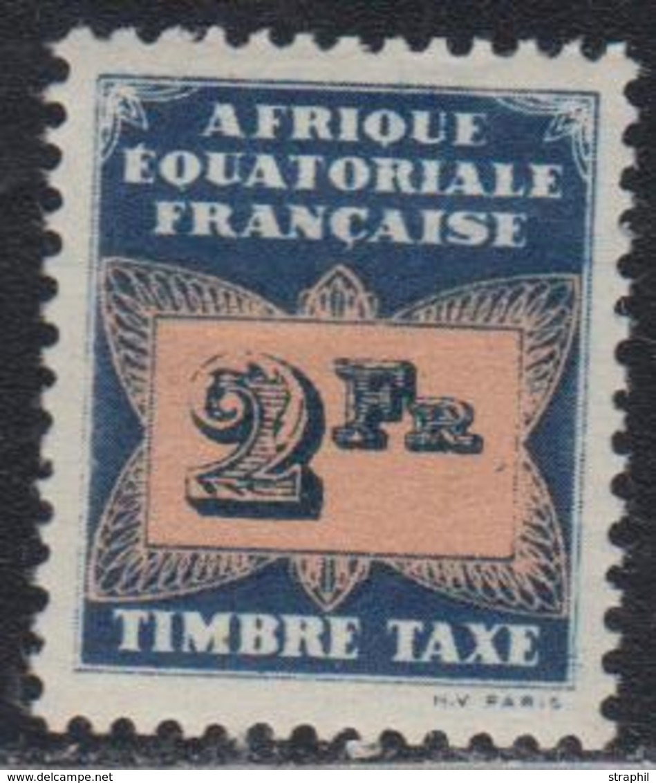 * AEF - TIMBRES TAXE - * - N°10a -"FR" Ligné Horizontalement - TB - Autres & Non Classés