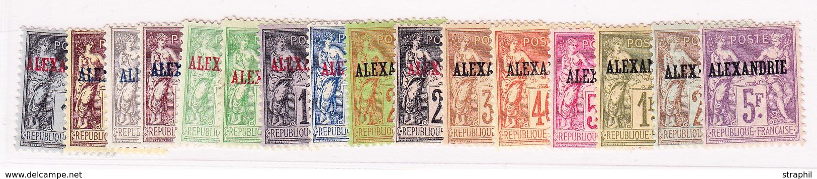 * ALEXANDRIE - * - N°1/18 Sauf N°7, 14 - 16 Valeurs - TB - Other & Unclassified