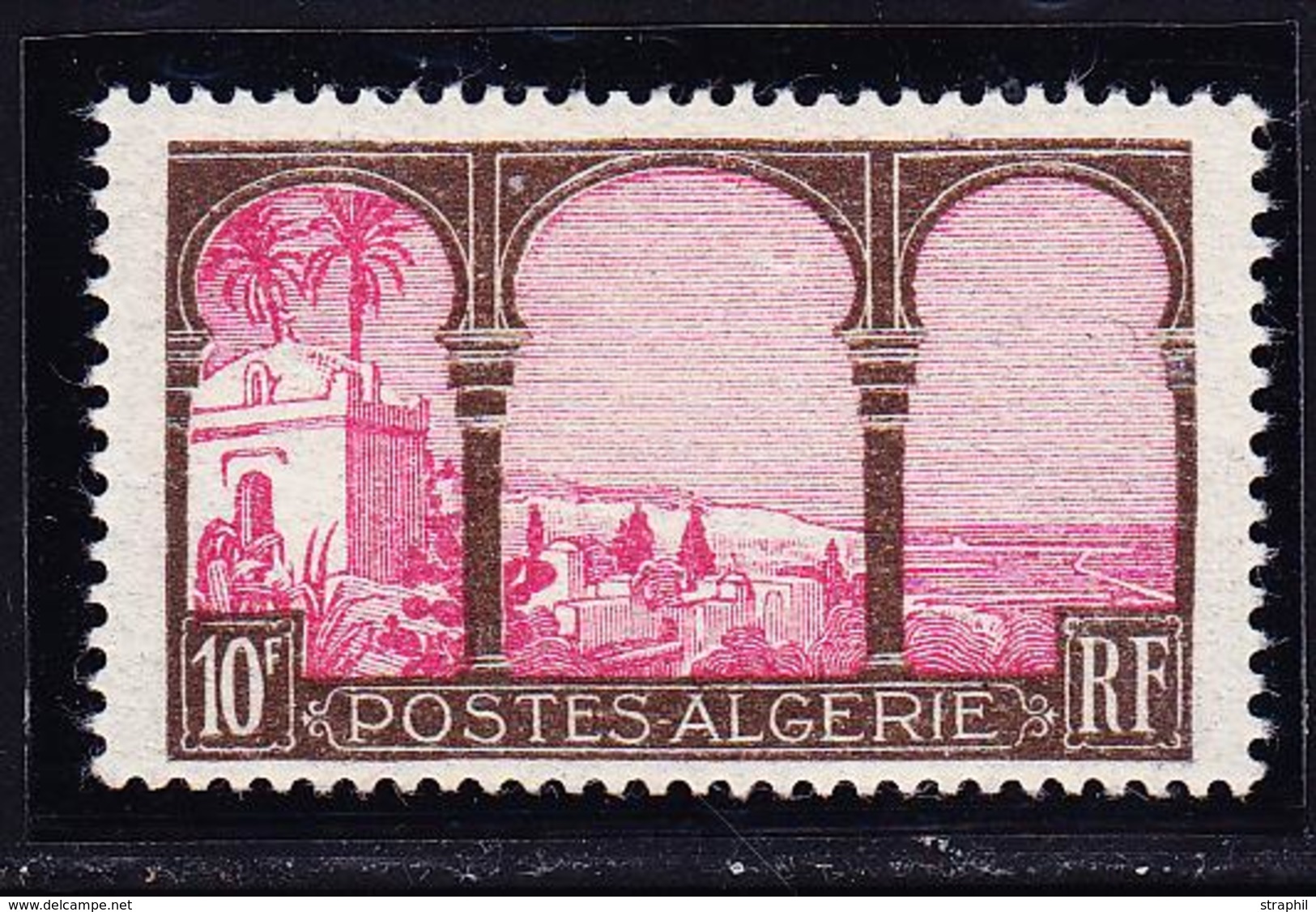 * ALGERIE - * - N°84 - 10F Brun Et Rose - TB - Vide