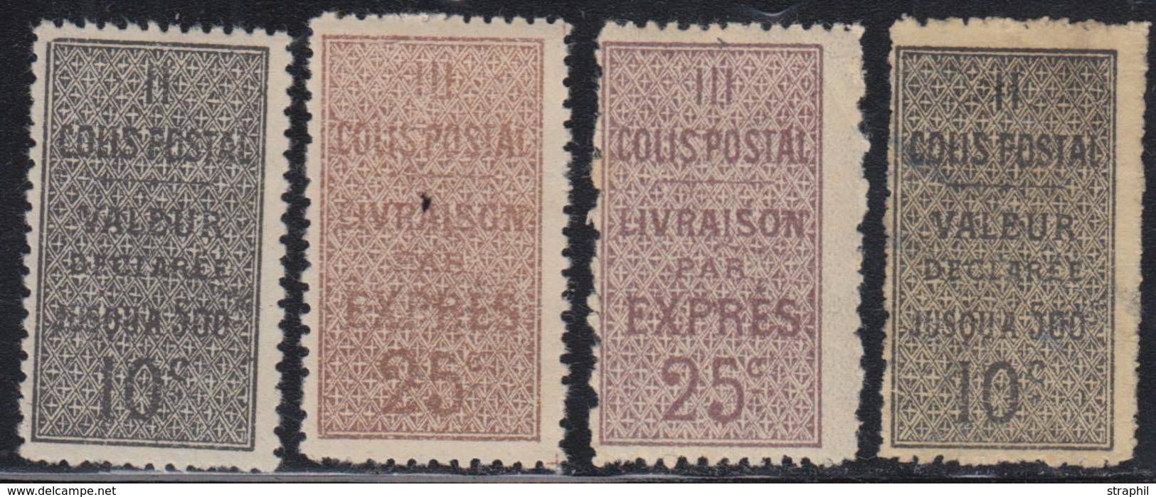 * ALGERIE - COLIS POSTAUX - * - N°2/5 - 4 Valeurs - TB - Parcel Post