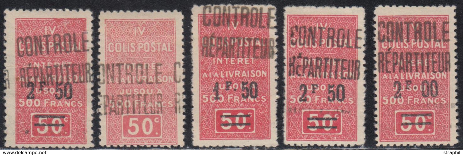 * ALGERIE - COLIS POSTAUX - * - N°23/26 Dt N°26a - 5 Valeurs - TB - Parcel Post