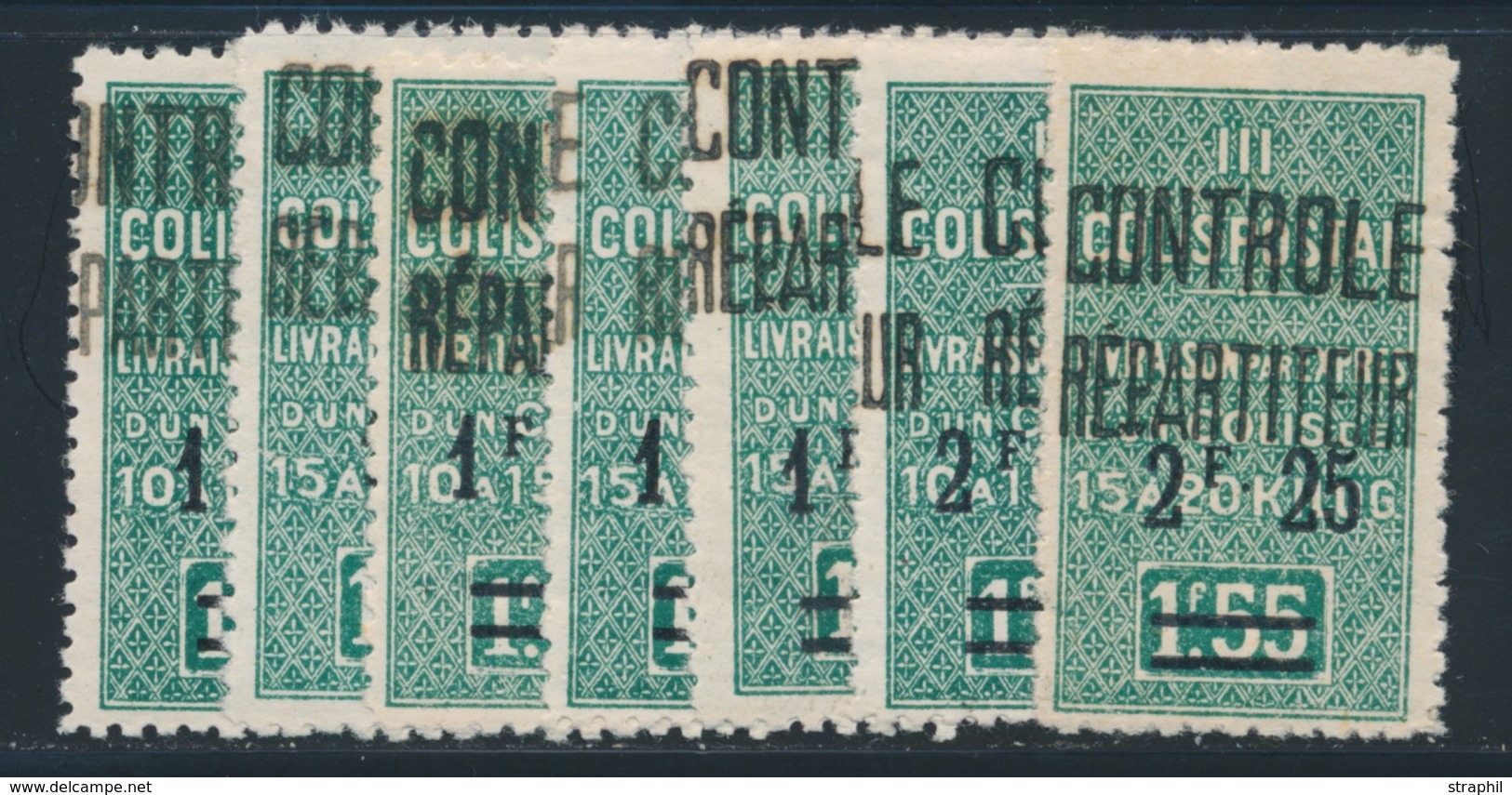 * ALGERIE - COLIS POSTAUX - * - N°27/37 - TB - Parcel Post