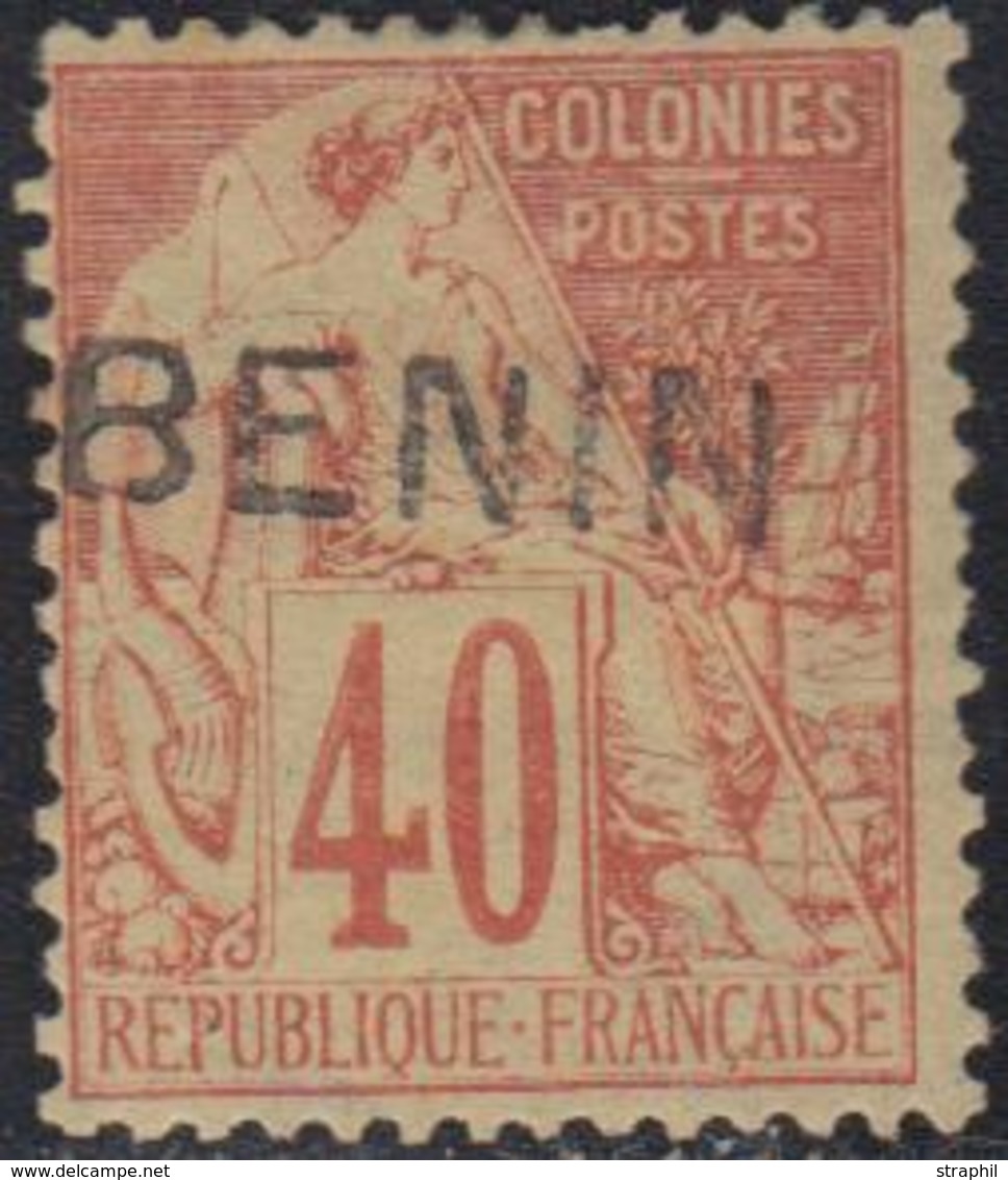 * BENIN  - * - N°11 - 40c Rge Orange - Signé A. Brun - TB - Other & Unclassified