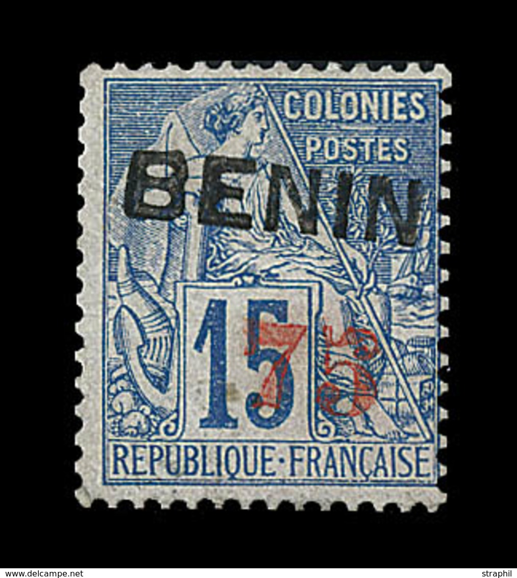 * BENIN  - * - N°16 - 75 S/15c Bleu - Signé Calves - TB - Autres & Non Classés