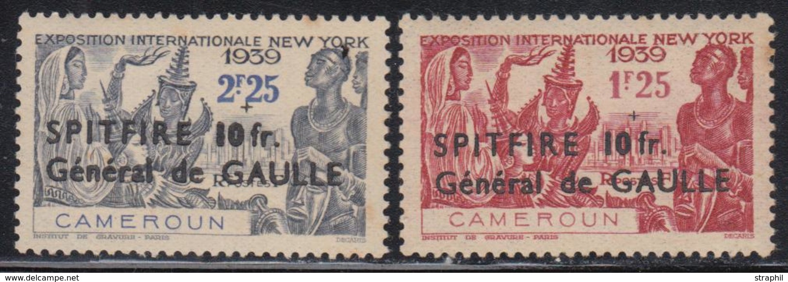 * CAMEROUN - * - N°245/46 - 2 Valeurs - Gommes Coloniales - Signées Calves - TB - Other & Unclassified