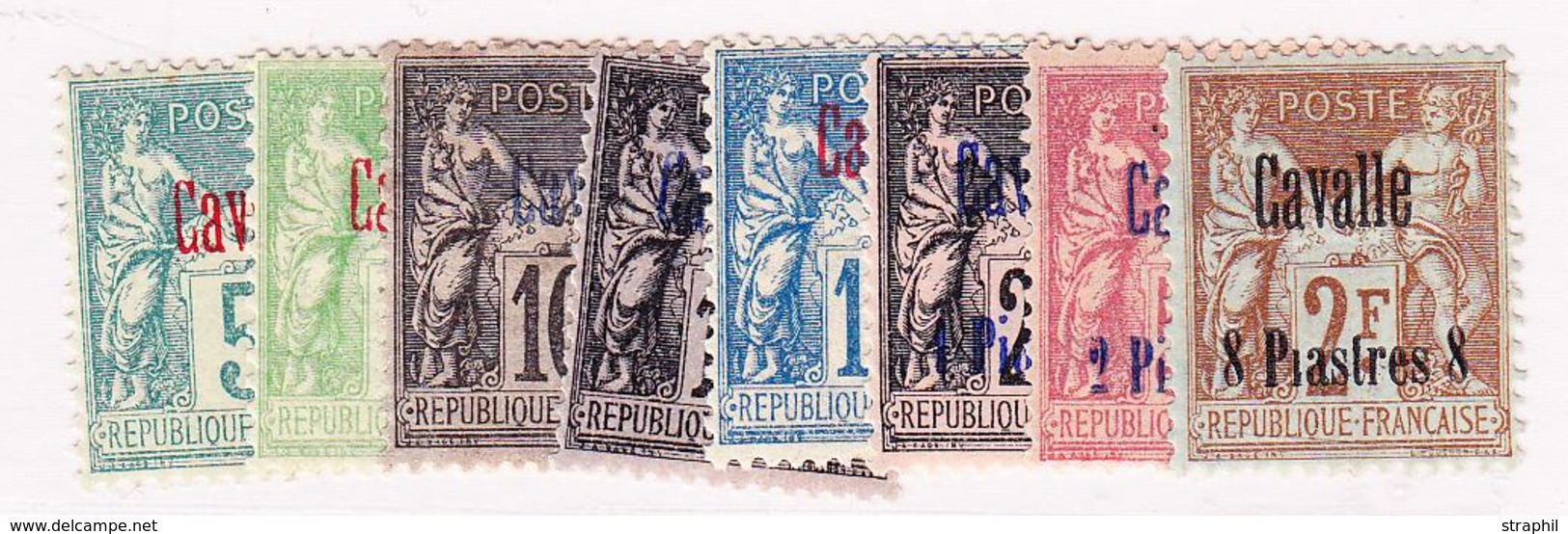 * CAVALLE - * - N°1/9 - Sf N°8 - 8 Valeurs - TB - Other & Unclassified