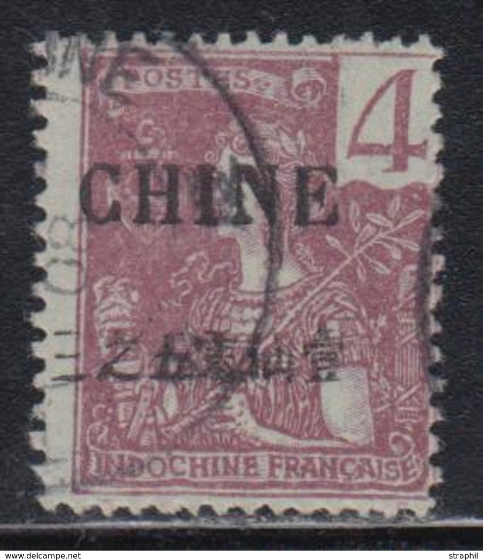 O CHINE - BUREAU FRANCAIS - O - N°64A - 4c Lilas Brun S/gris - Signé Calves - TB - Autres & Non Classés