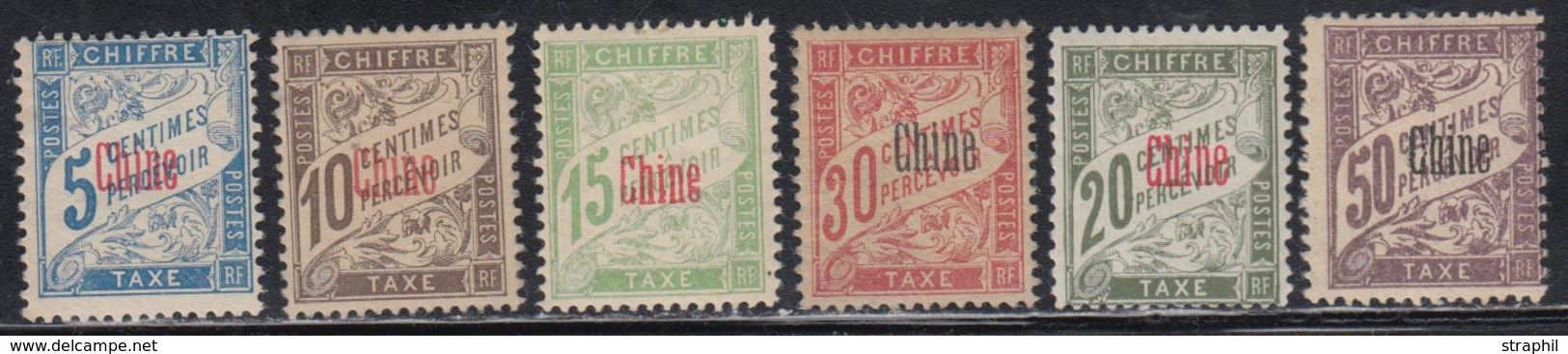 **/* CHINE - BUREAU FRANCAIS - TIMBRES TAXE  - **/* - N°1/6 - TB - Other & Unclassified