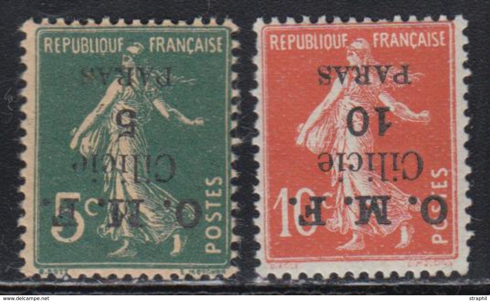 * CILICIE - * - N°90c/91c - Les 2 Surch. Renversées De 1920 - TB - Other & Unclassified