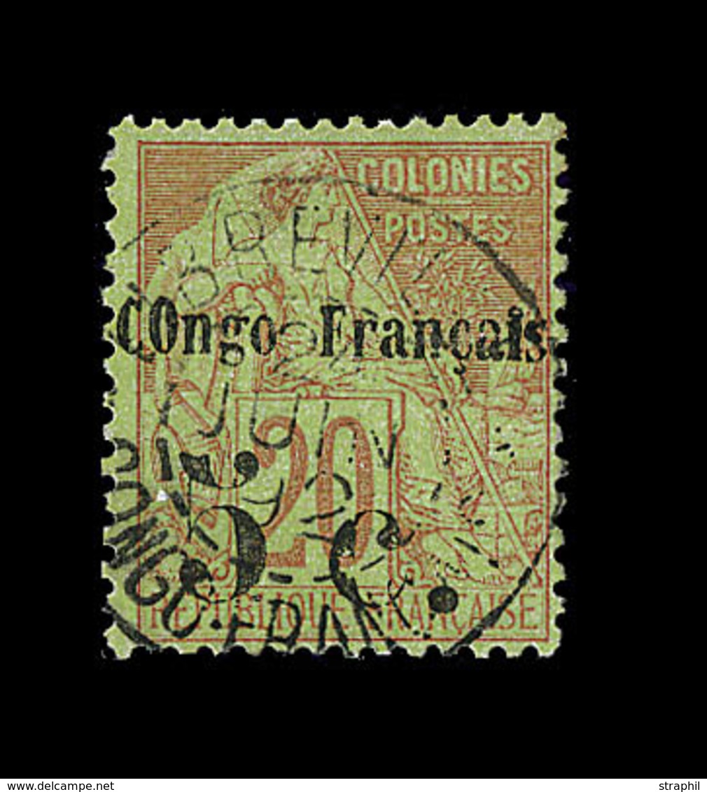 O CONGO - O - N°3 - 5c S/20c - Signé Brun - TB - Other & Unclassified