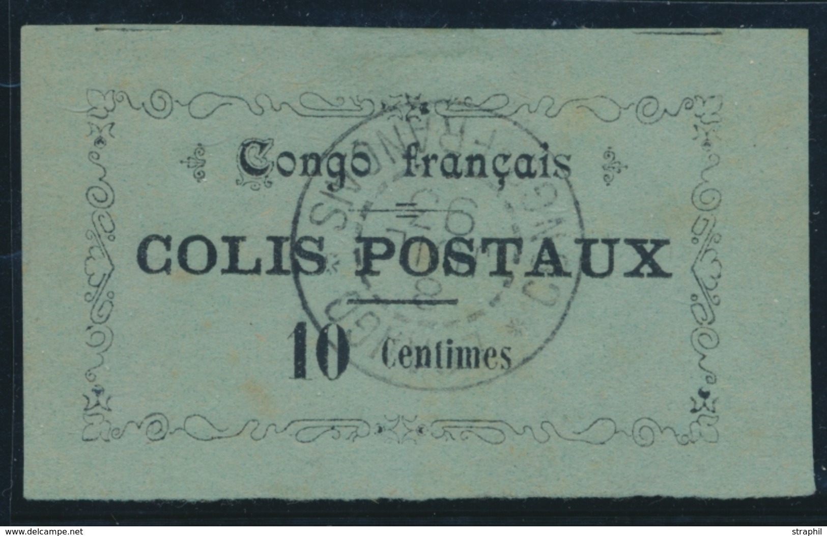 O CONGO - COLIS POSTAUX - O - N°1 - 10c Noir S/vert - TB - Other & Unclassified