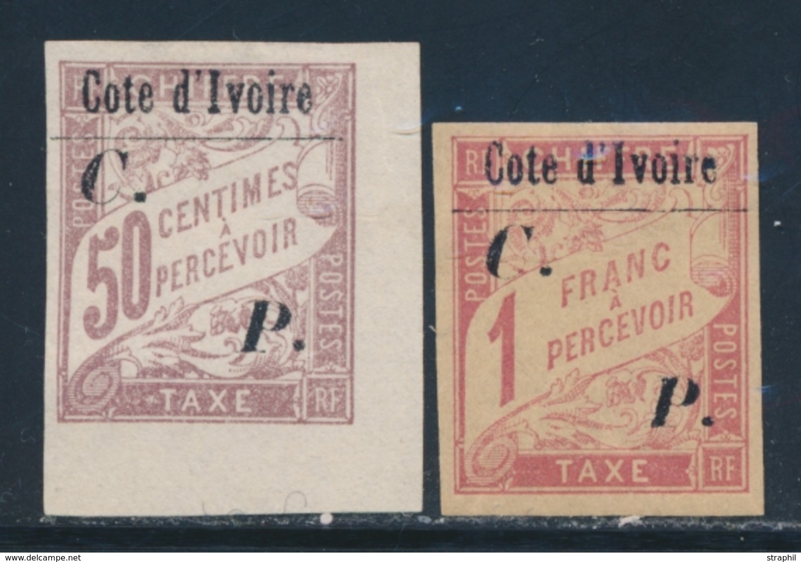 */O COTE D'IVOIRE - COLIS POSTAUX  - */O - N°18/19 -N°18 Cdf (*) - TB - Autres & Non Classés