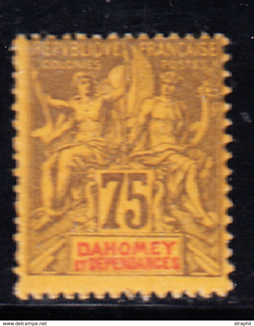 * DAHOMEY - * - N°14 - 75c - TB - Other & Unclassified