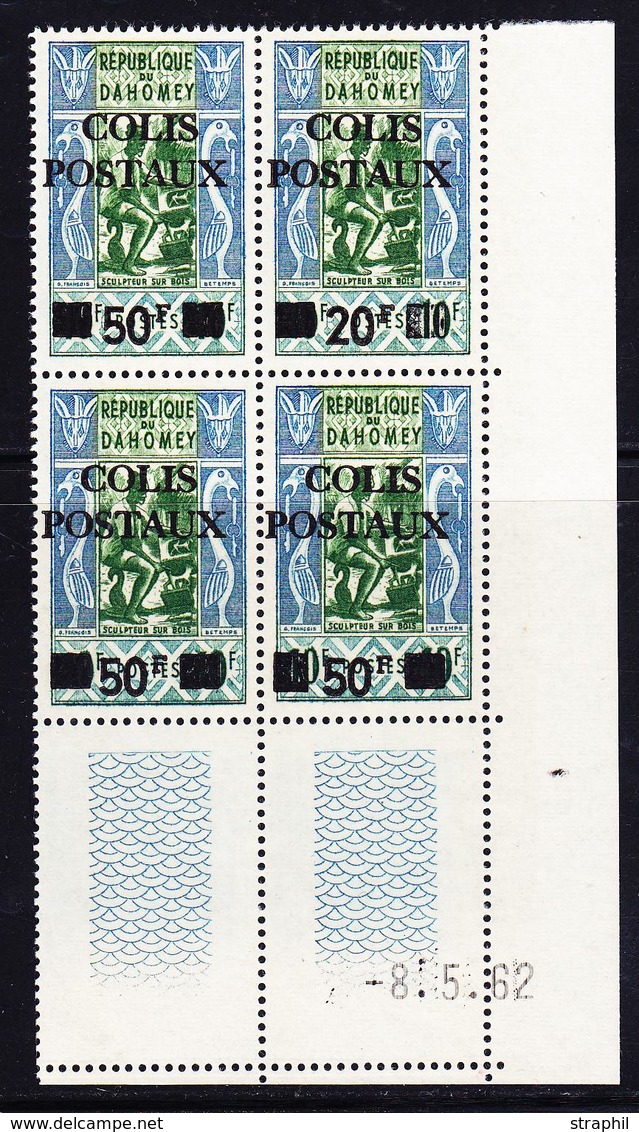 ** DAHOMEY - COLIS POSTAUX  - ** - N°3A - Dans Bloc De 4 Du CP6, Cdf Du 8.5.62 - TTB - Other & Unclassified