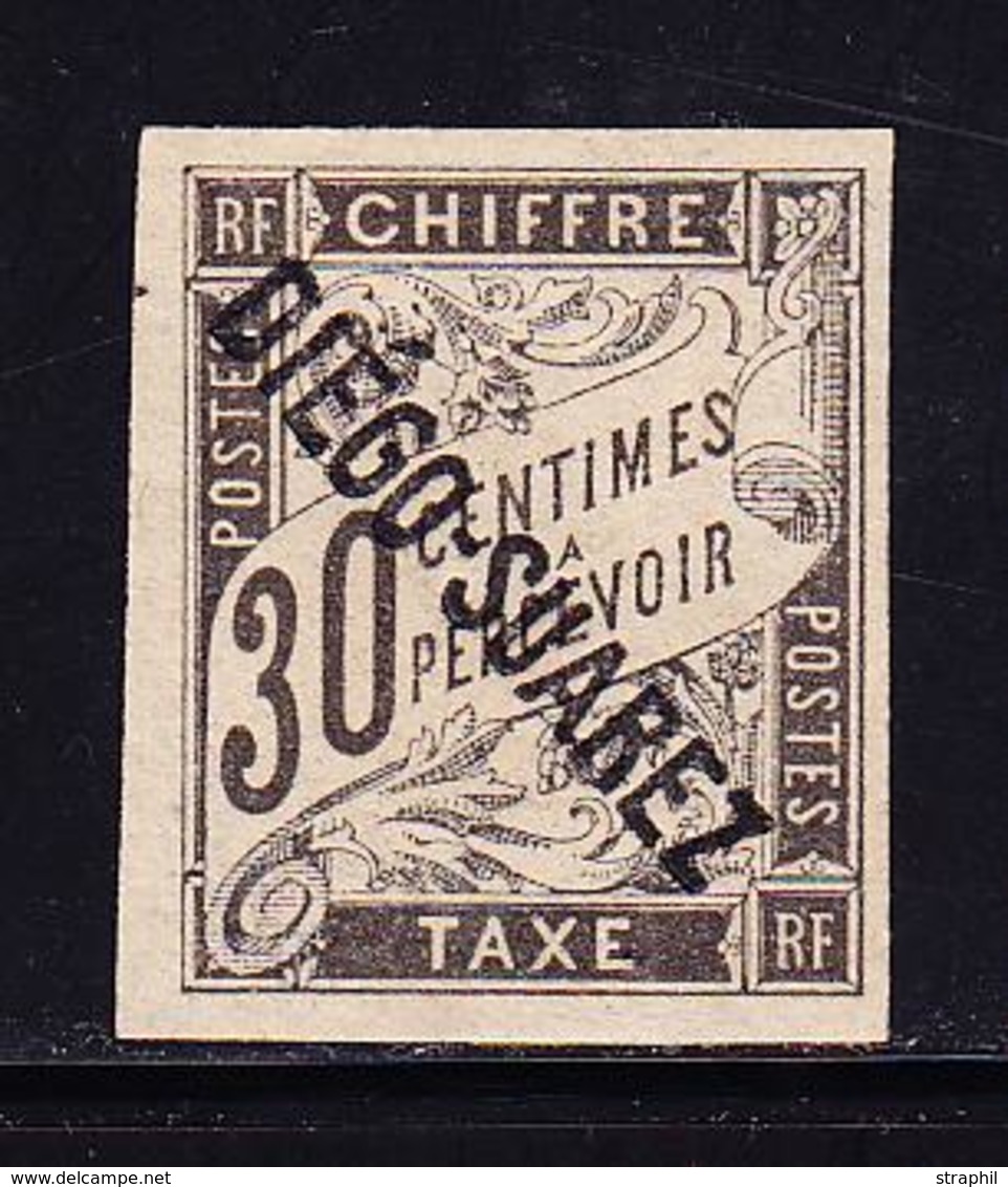 (*) DIEGO SUAREZ - TIMBRES TAXES - (*) - N°11 - 30c Noir - Signé Calves - TB - Autres & Non Classés