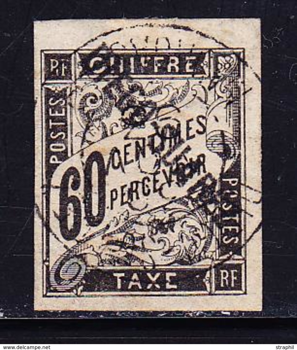 O DIEGO SUAREZ - TIMBRES TAXES - O - N°12 - 60c Noir - Signé Calves - TB - Other & Unclassified
