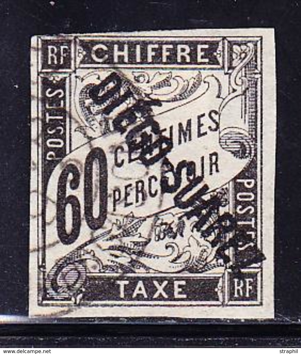 O DIEGO SUAREZ - TIMBRES TAXES - O - N°12 - 60c Noir - Certificat Scheller - TB - Autres & Non Classés