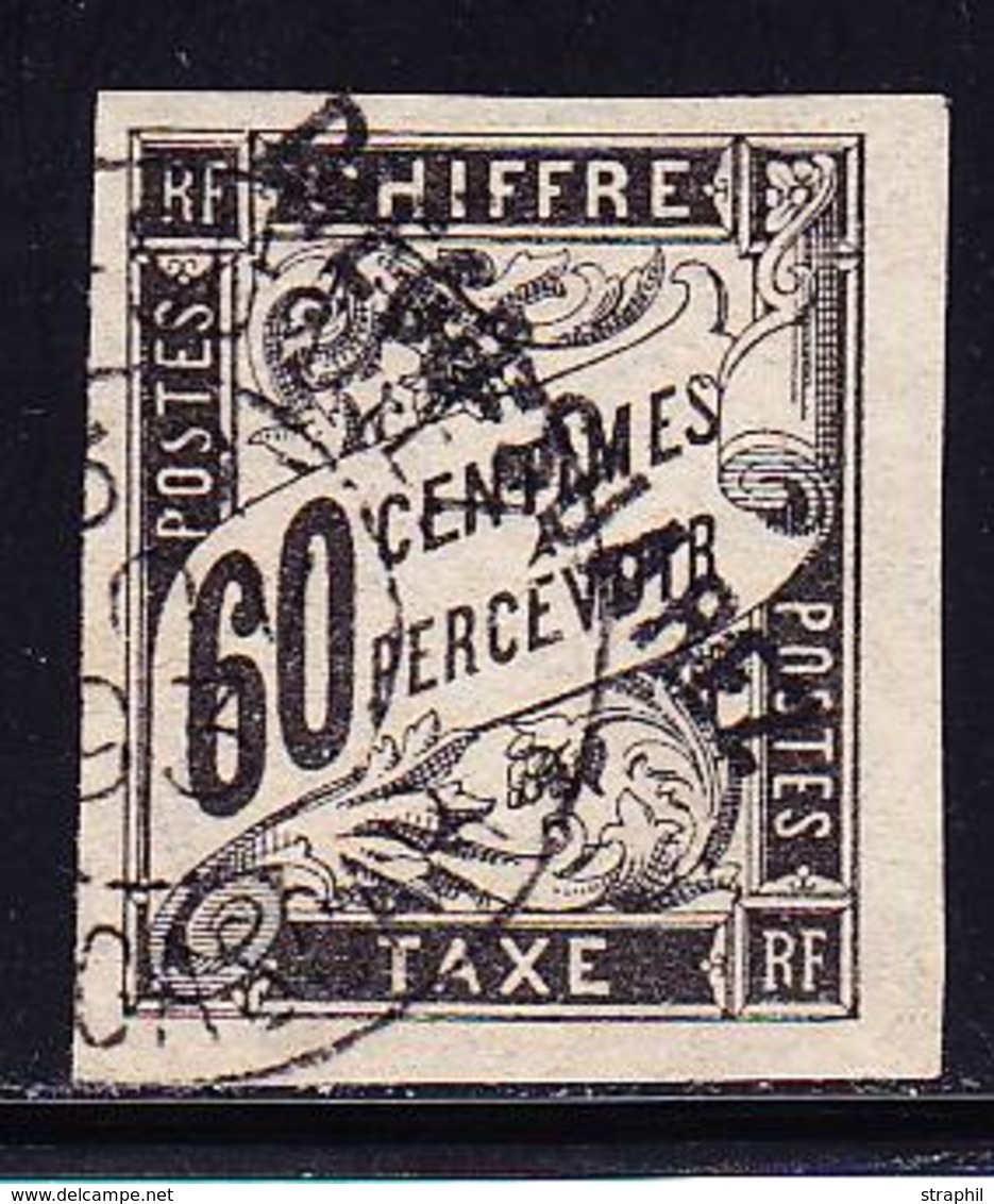 O DIEGO SUAREZ - TIMBRES TAXES - O - N°12 - 60c Noir - Signé Calves - TB - Sonstige & Ohne Zuordnung