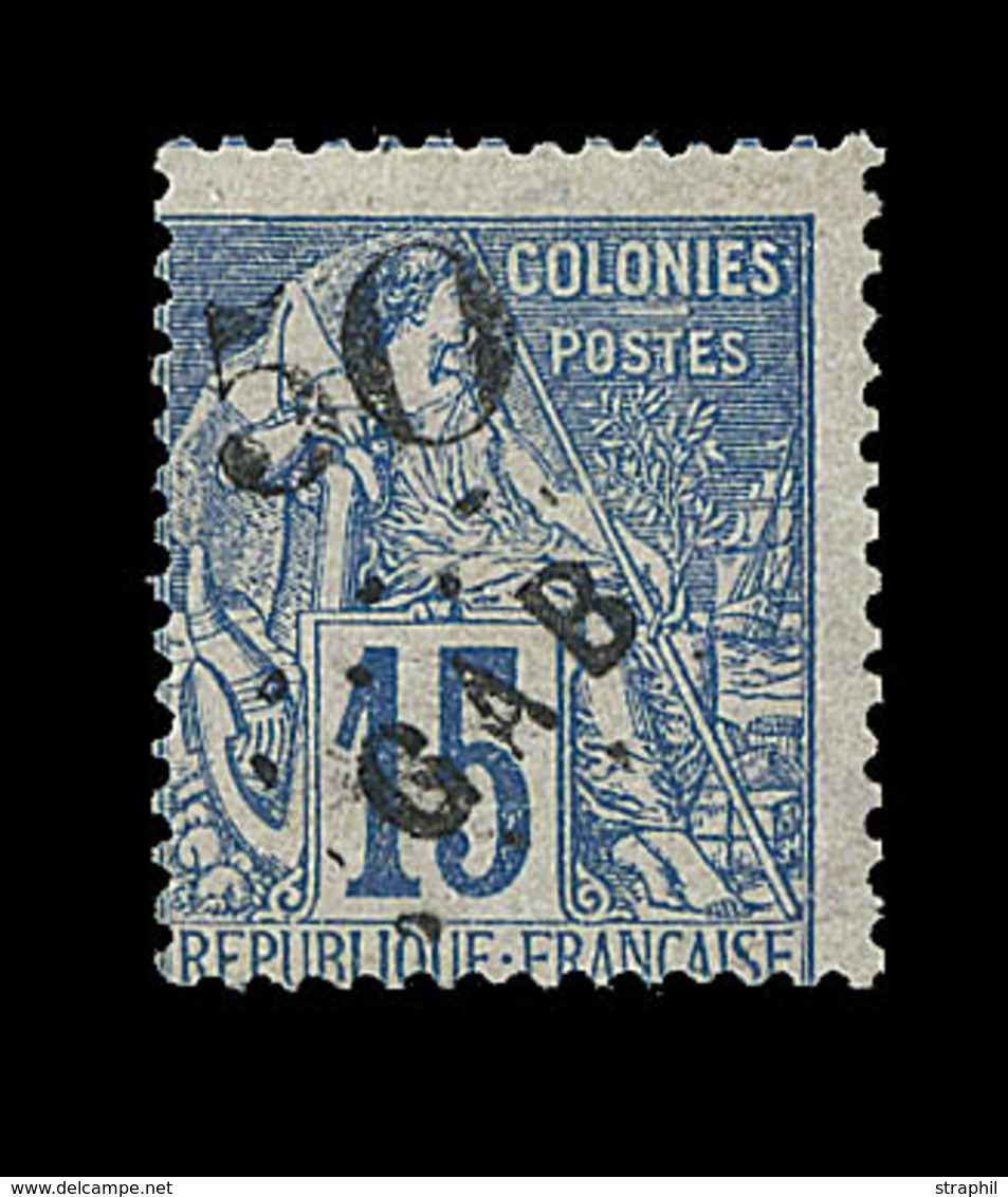 (*) GABON - (*) - N°4 - 5c S/15c Bleu - TB - Autres & Non Classés