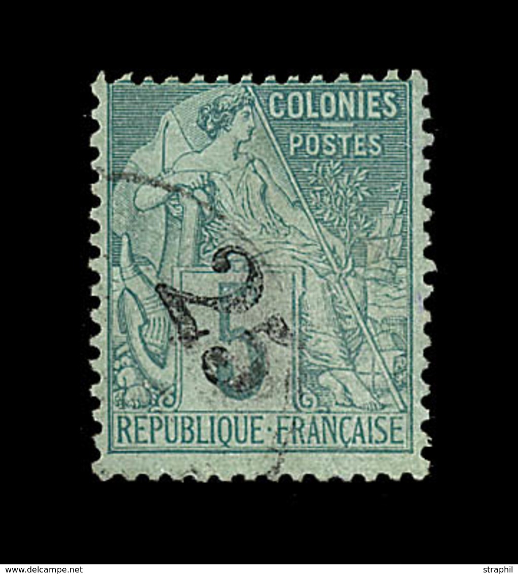 O GABON - O - N°8 - 25 S/5c Vert - TB - Other & Unclassified