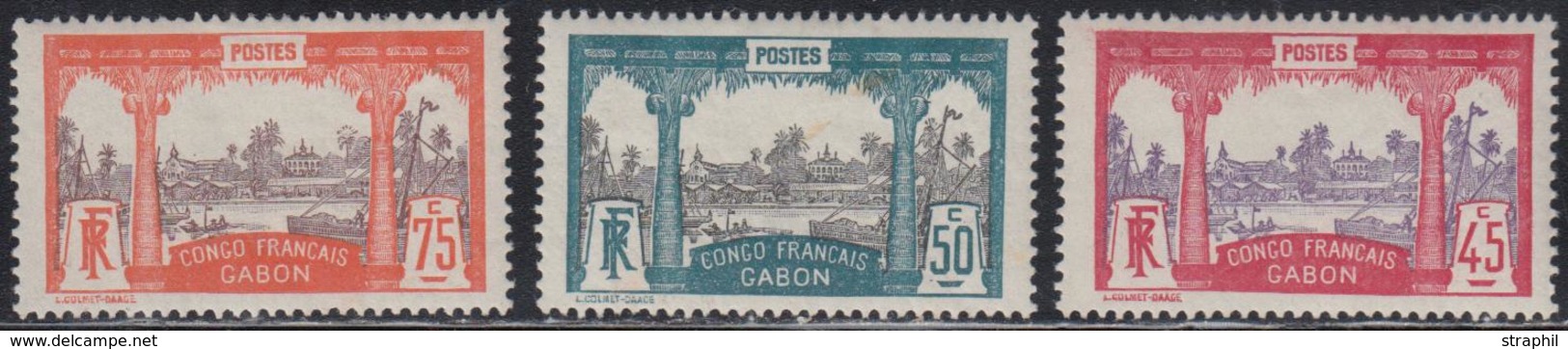 * GABON - * - N°43/45 - 3 Valeurs Comme ** - TB - Other & Unclassified