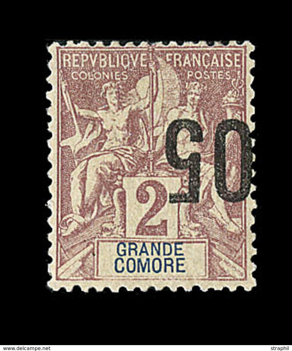 * GRANDE COMORE - * - N°20b - Surch Renversée - TB - Altri & Non Classificati