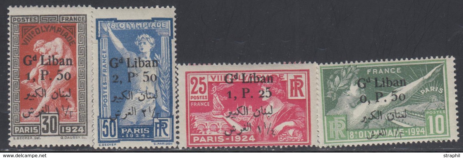 ** GRAND LIBAN - ** - N°18/21 - JO De 1924 - TB - Autres & Non Classés