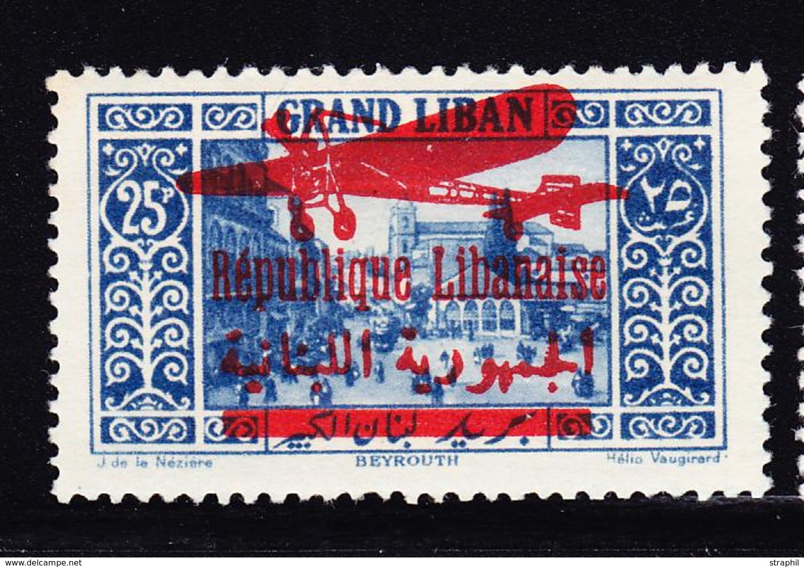 * GRAND LIBAN - POSTE AERIENNE  - * - N°37 - Signé - TB - Other & Unclassified