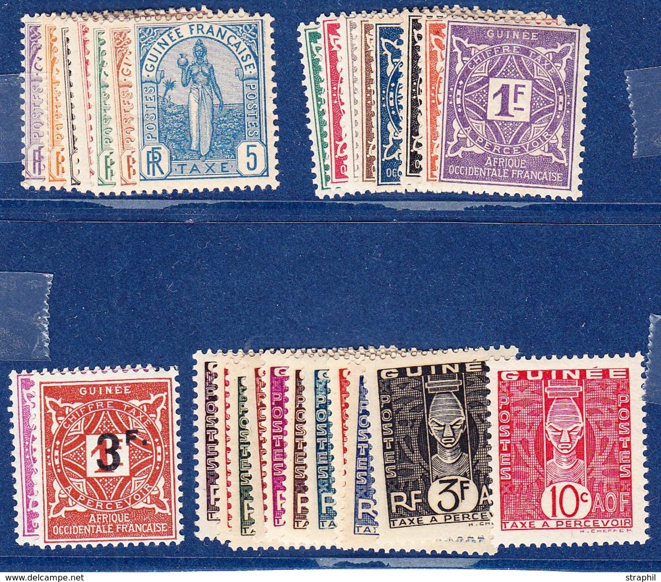 * GUINEE - TIMBRES TAXE - * - N°1/7, 16/36 - B/TB - Other & Unclassified