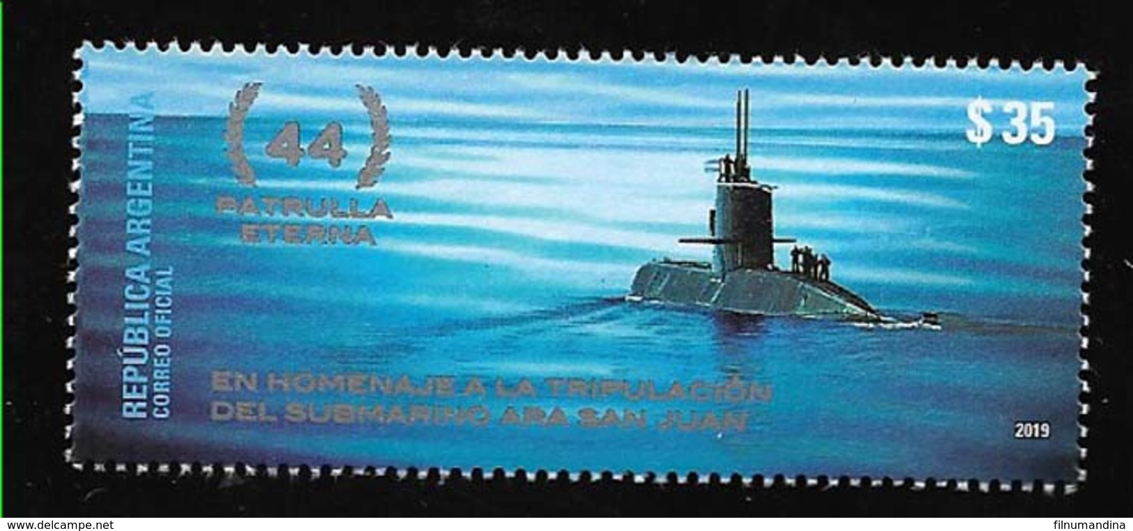 FF50-ARGENTINA,ARGENTINE 2019 SHIP SOUS-MARINS SUBMARINE WRECK ARA SAN JUAN NEUF,MNH,POSTFRISCH - Unused Stamps