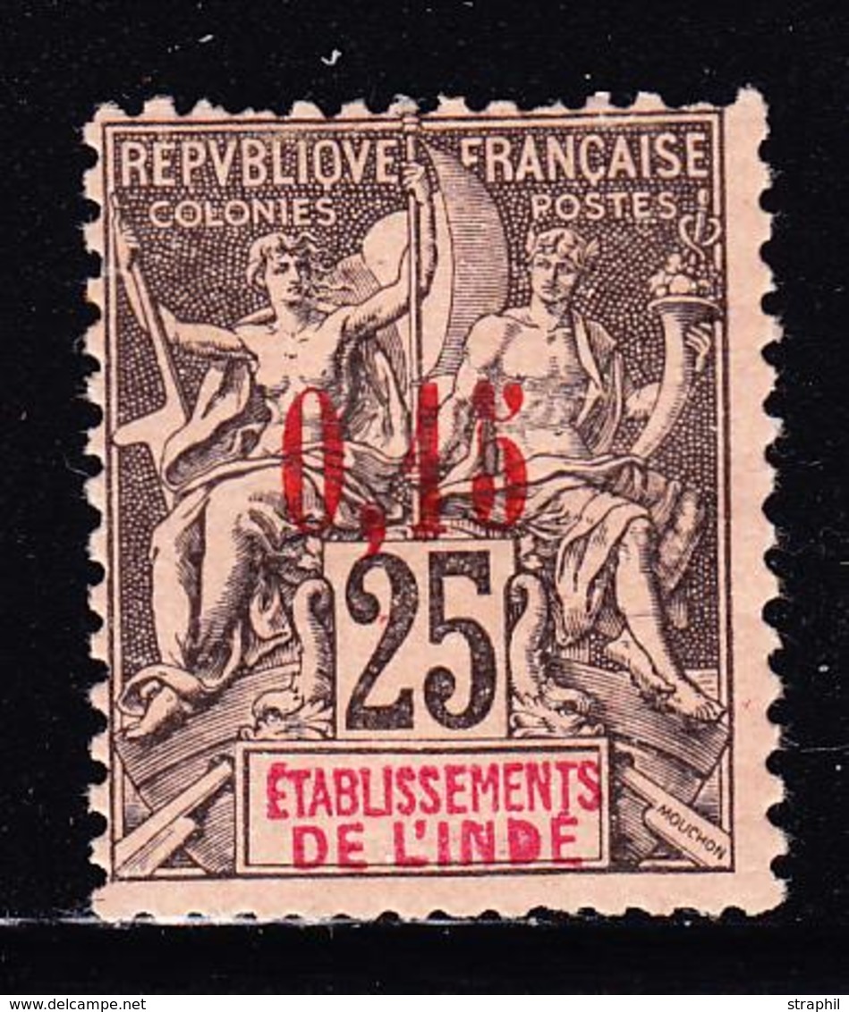 * INDE FRANCAISE - * - N°22 - 0,15 S/25c - Signé A. Brun - TB - Other & Unclassified