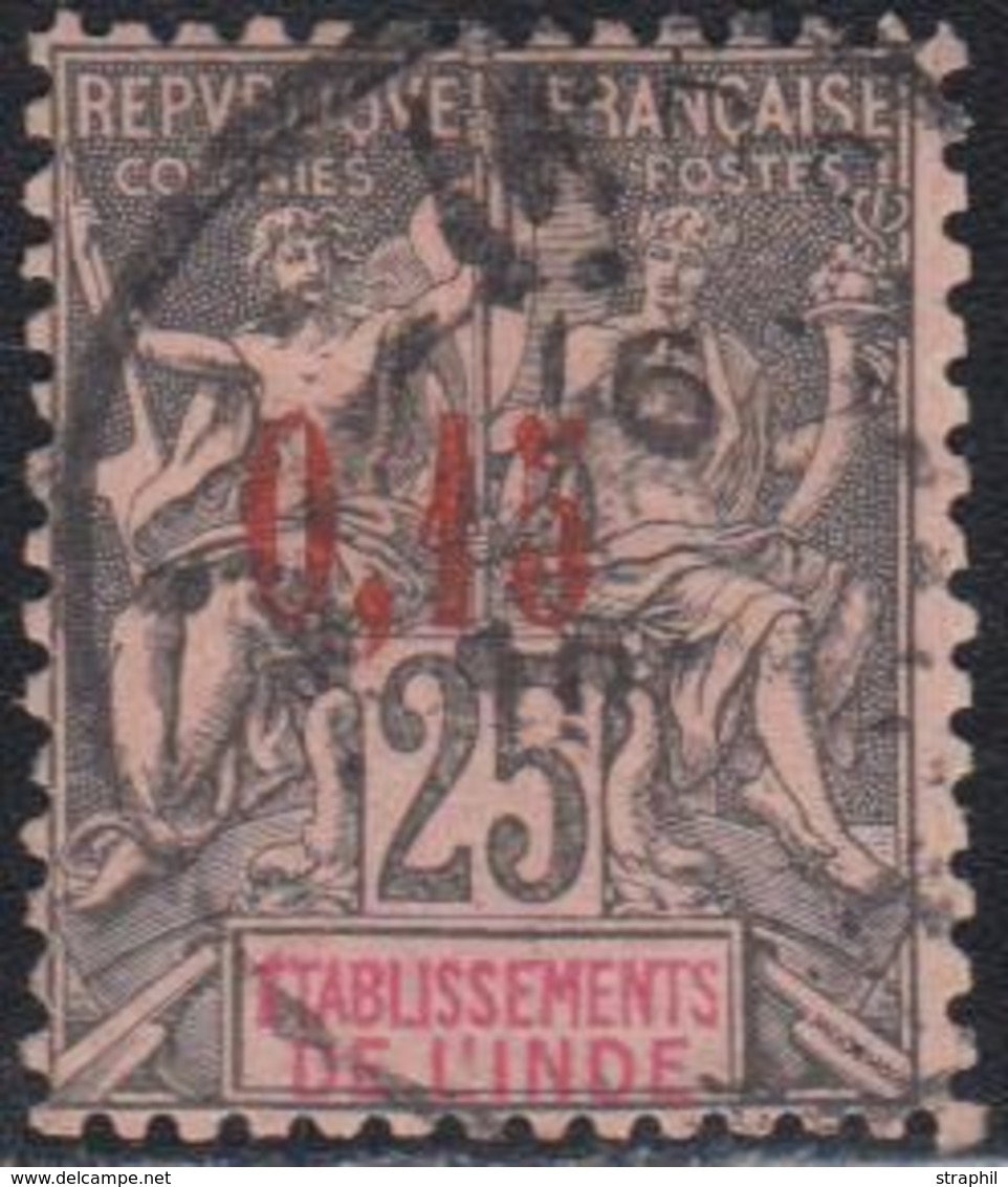 O INDE FRANCAISE - O - N°22 - 0,15 S/25c Noir S/rose - TB - Other & Unclassified
