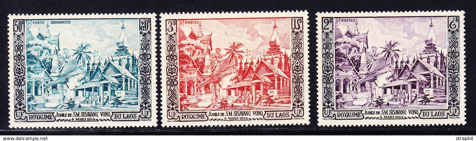 ** LAOS - ** - N°28/29, PA N°13 - Les 3 Val. - TB - Laos