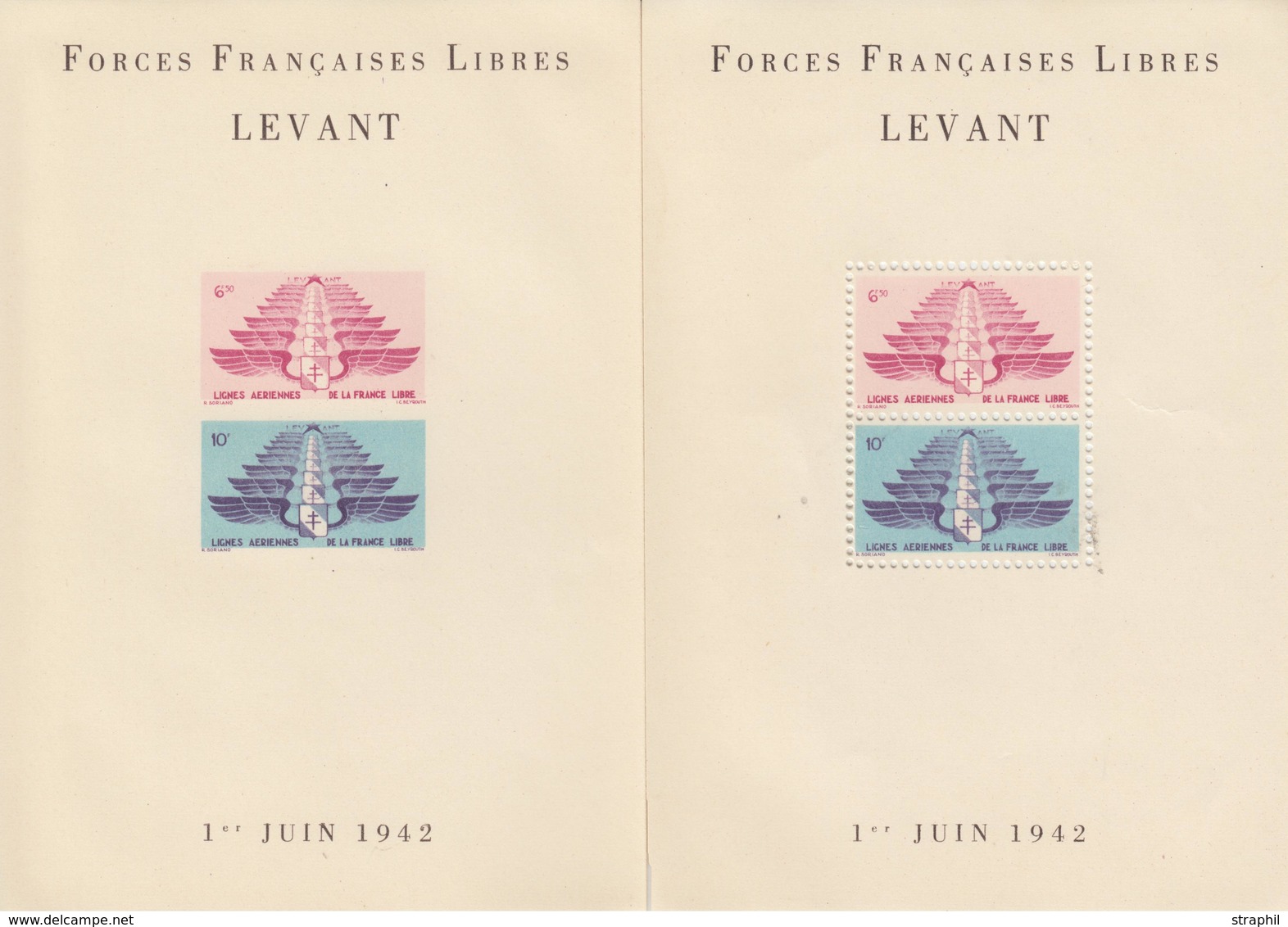 (*) LEVANT - (*) - BF N°1A/1B - TB - Autres & Non Classés