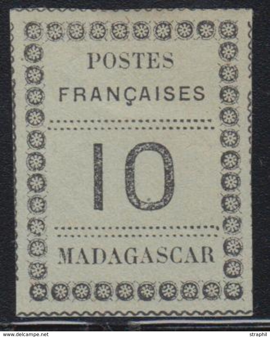 * MADAGASCAR - * - N°9 - 10c Noir S/vert Bleu - TB - Other & Unclassified