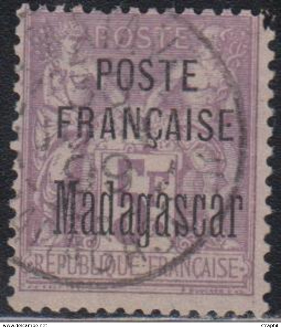 O MADAGASCAR - O - N°22 - 5F Violet - TB - Autres & Non Classés